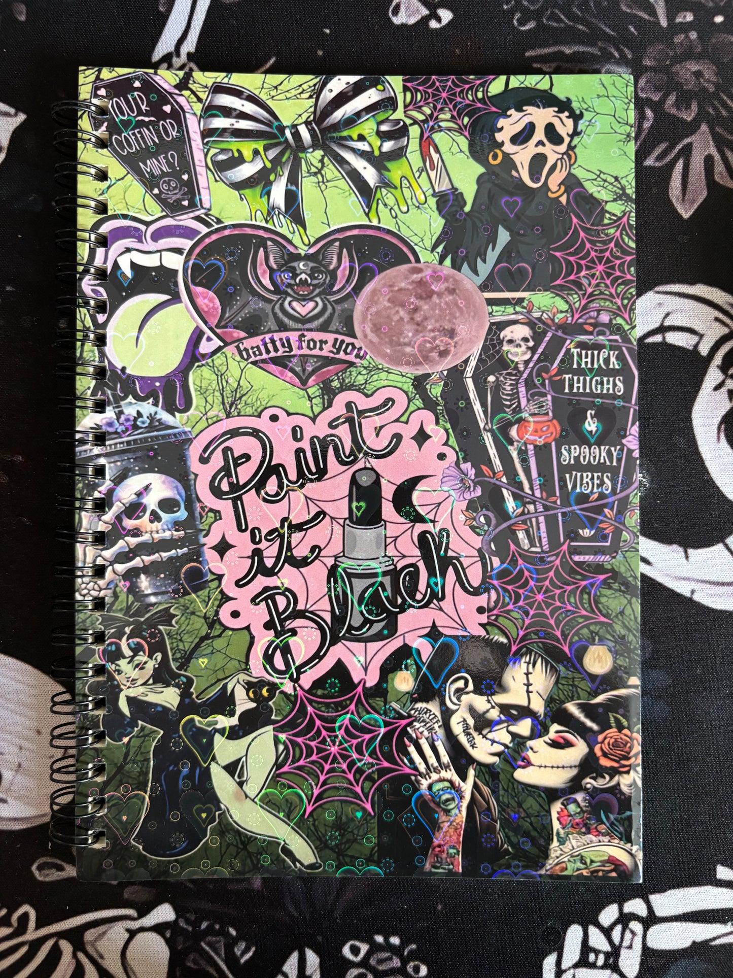 Halloween Printed Holographic Notebooks