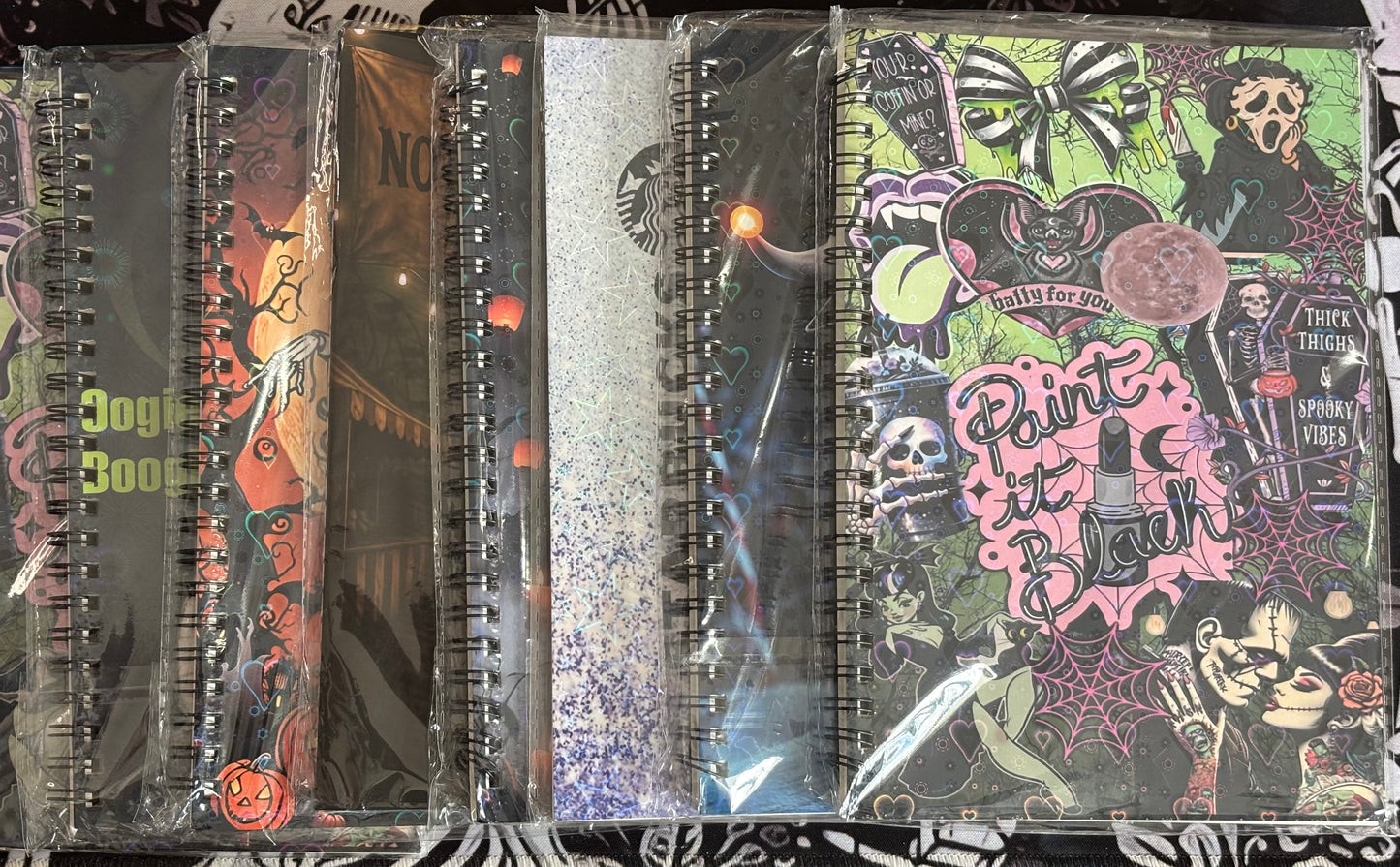 Halloween Printed Holographic Notebooks