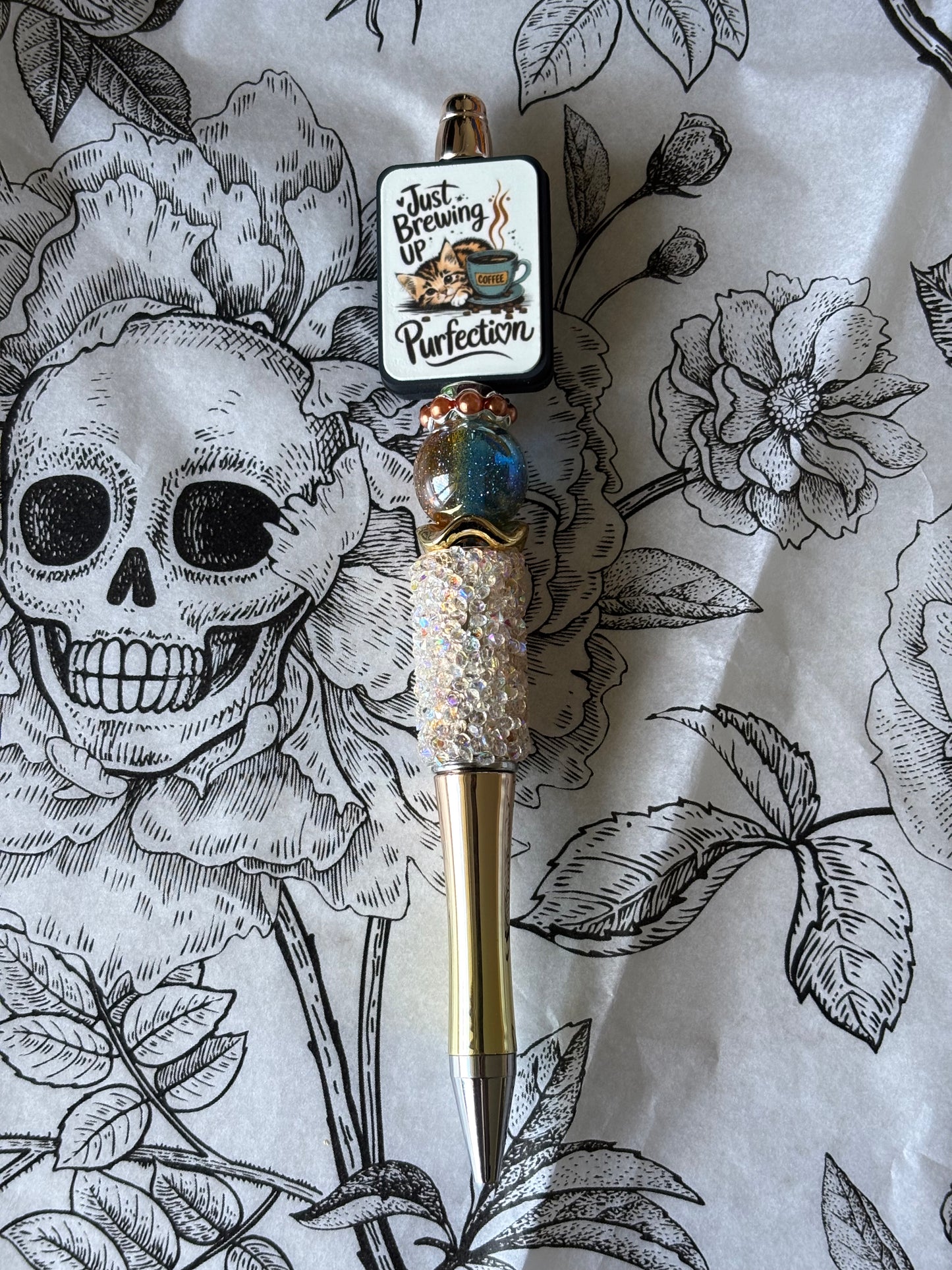 Coffee Theme Silicone Focal Pen