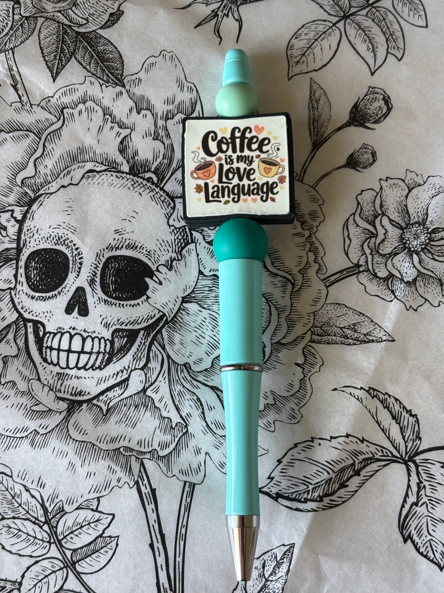 Coffee Theme Silicone Focal Pen