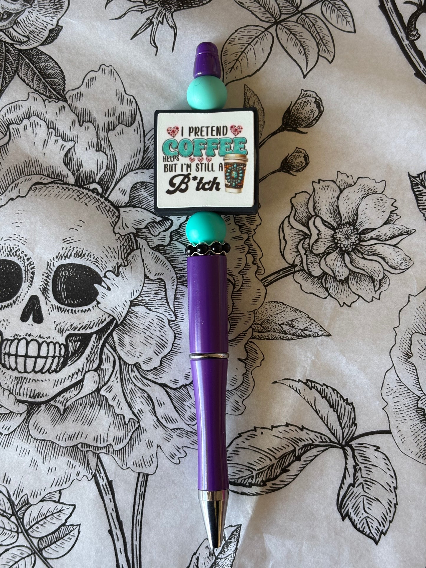 Coffee Theme Silicone Focal Pen