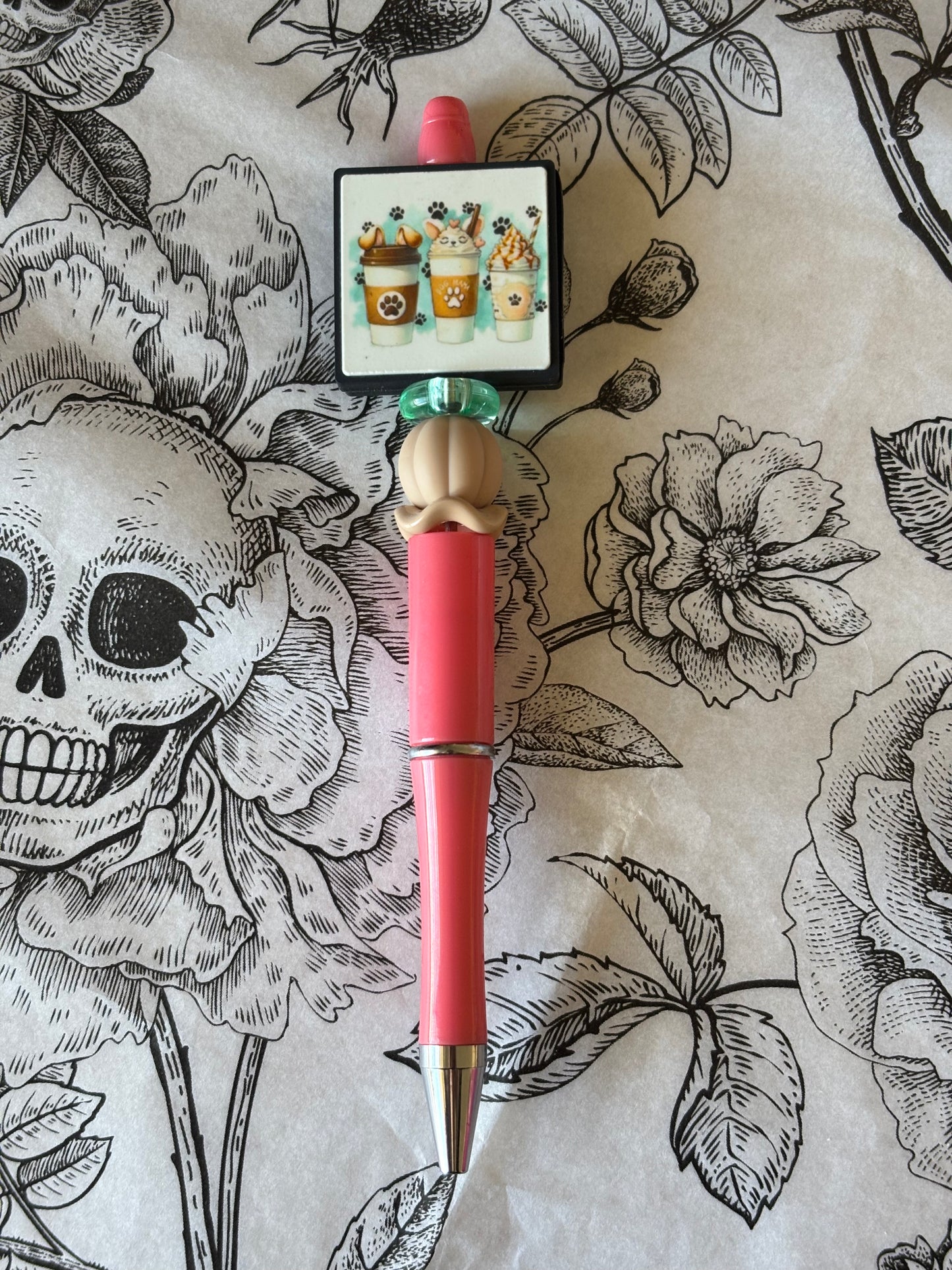 Coffee Theme Silicone Focal Pen