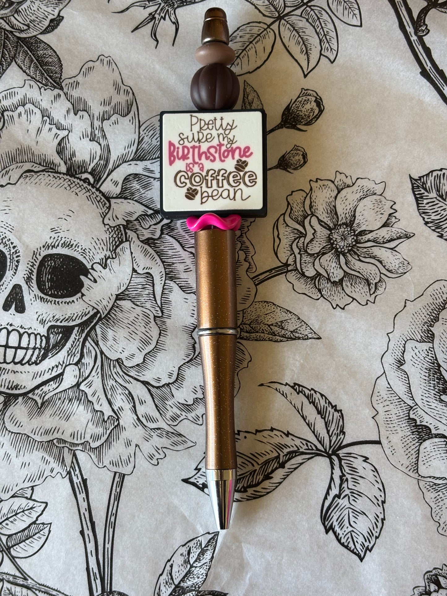 Coffee Theme Silicone Focal Pen